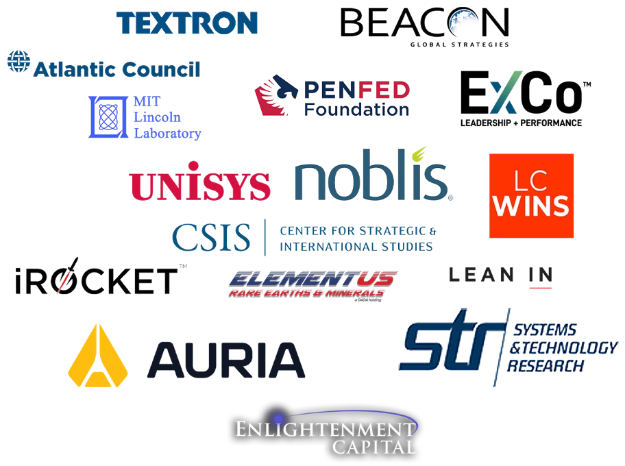 Logos of the organizations Deborah Lee James serves today